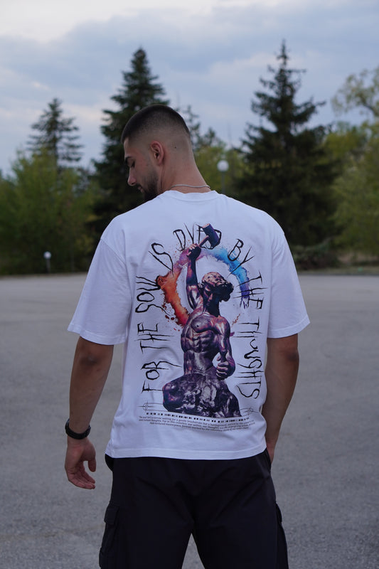 NEW “ THE SOUL “ White Oversize Fit T-Shirt