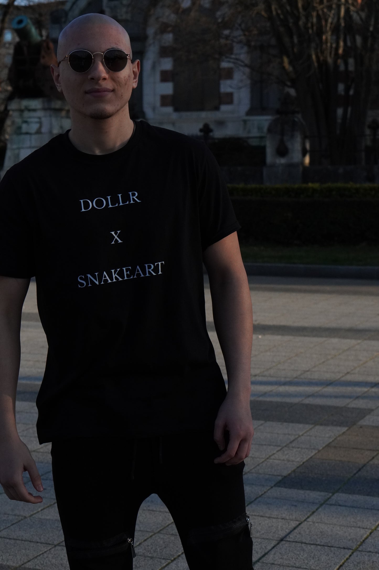 “ DOLLR X SNAKEART “ Black Shirt