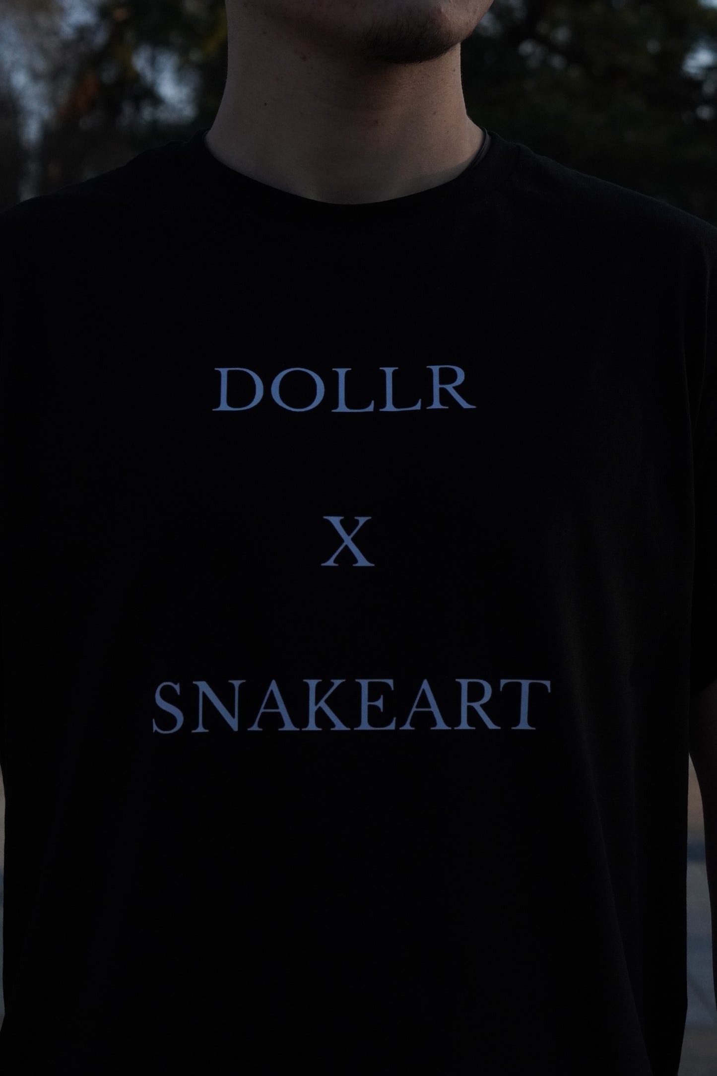 “ DOLLR X SNAKEART “ Black Shirt
