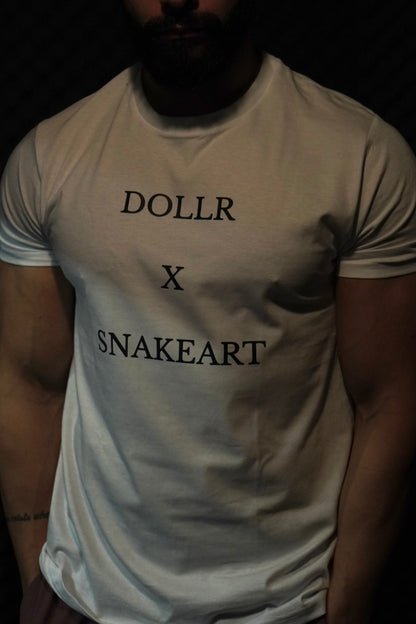 “ DOLLR X SNAKEART “ White Shirt