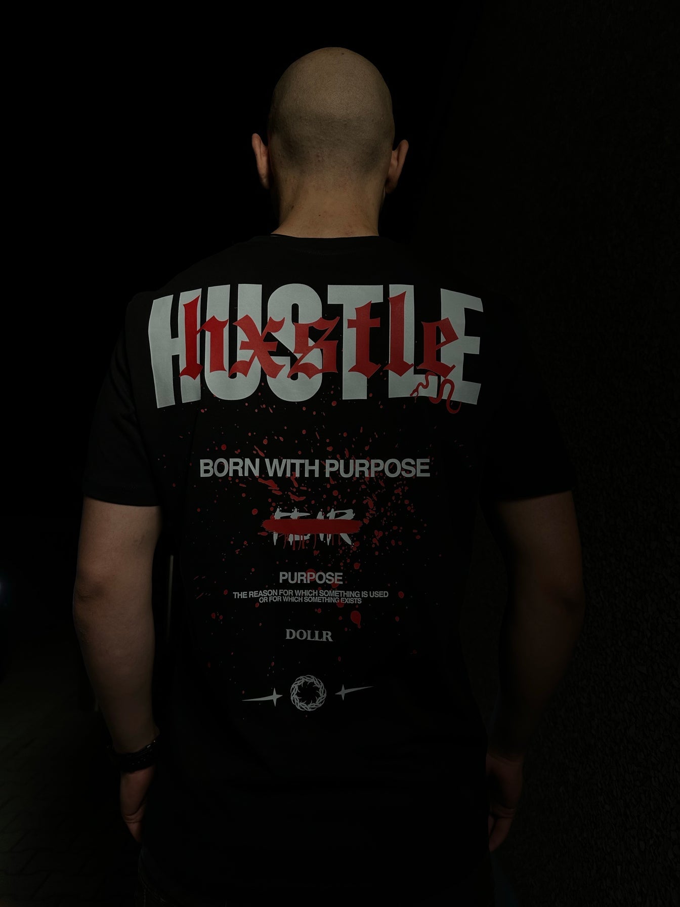 “ HXSTLE “ Black Regular T-Shirt