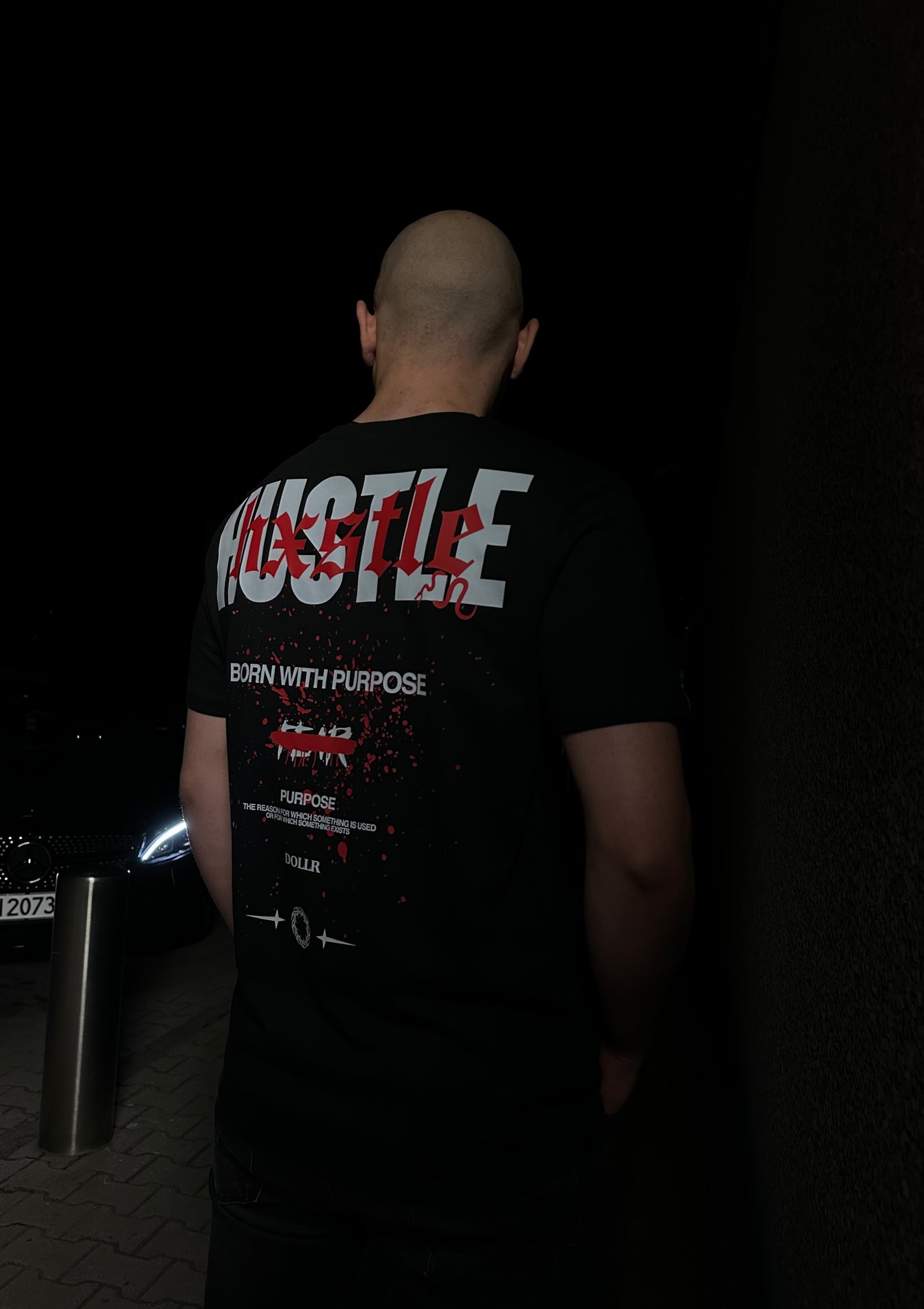 „ HXSTLE “ Black Regular Fit T-Shirt
